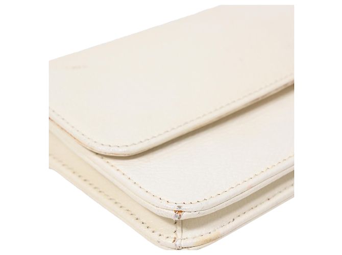 Céline Borsa a tracolla Celine Mini Logo in pelle bianca Bianco - vista 15