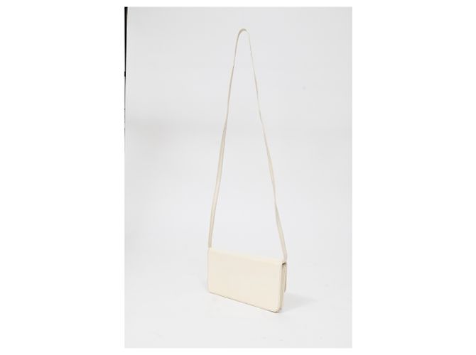 Céline Borsa a tracolla Celine Mini Logo in pelle bianca Bianco - vista 18