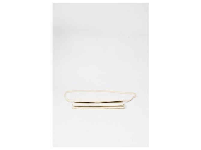 Céline Borsa a tracolla Celine Mini Logo in pelle bianca Bianco - vista 19