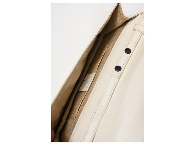 Céline Borsa a tracolla Celine Mini Logo in pelle bianca Bianco - vista 20