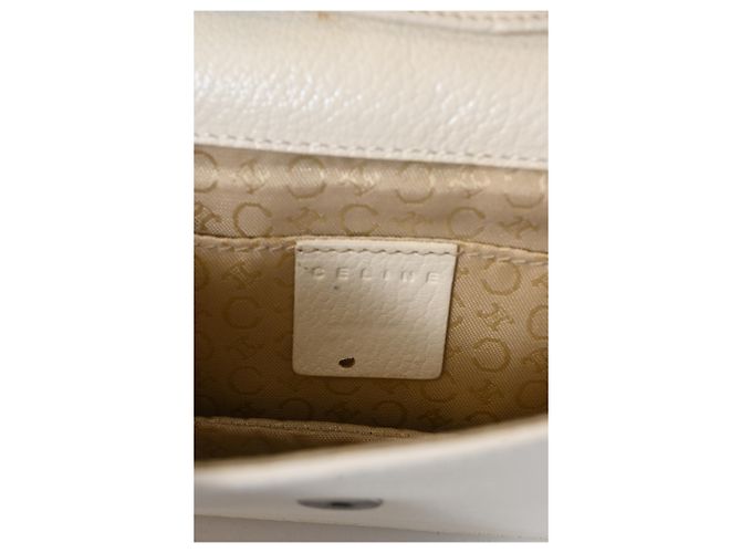 Céline Borsa a tracolla Celine Mini Logo in pelle bianca Bianco - vista 21