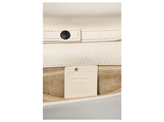 Céline Borsa a tracolla Celine Mini Logo in pelle bianca Bianco - vista 22