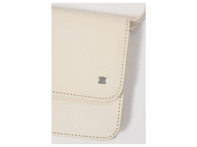 Céline Borsa a tracolla Celine Mini Logo in pelle bianca Bianco - vista 24