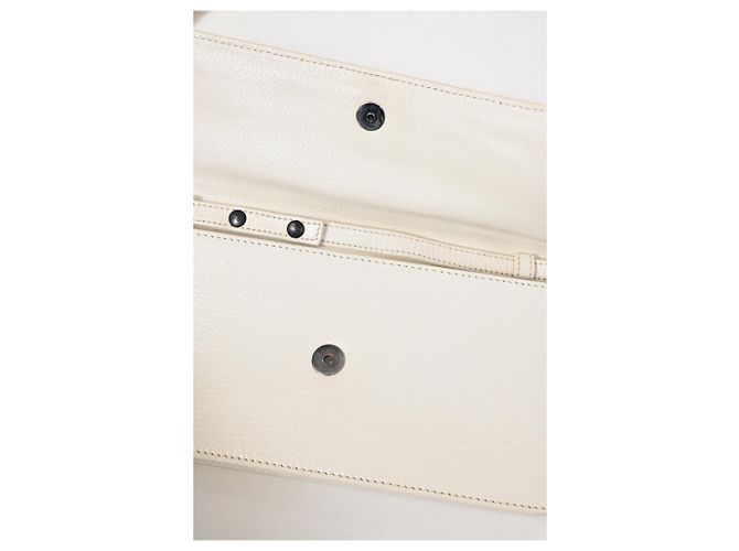 Céline Borsa a tracolla Celine Mini Logo in pelle bianca Bianco - vista 26