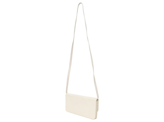 Céline Borsa a tracolla Celine Mini Logo in pelle bianca Bianco - vista 3