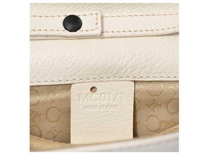 Céline Borsa a tracolla Celine Mini Logo in pelle bianca Bianco - vista 7