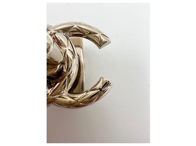 CHANEL chiusura  CC turnlock light gold D'oro - vista 4