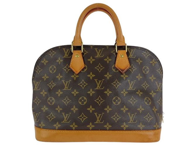 Sac à main Louis Vuitton Alma PM marron M51130 - vue 2