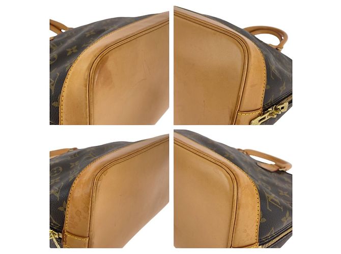 Sac à main Louis Vuitton Alma PM marron M51130 - vue 4