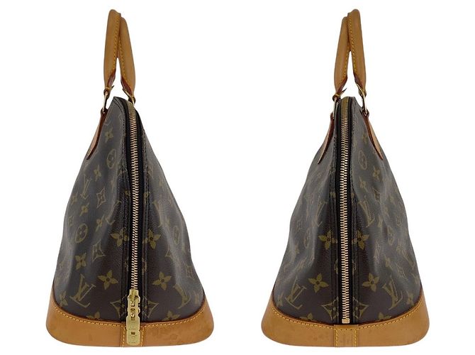 Sac à main Louis Vuitton Alma PM marron M51130 - vue 5