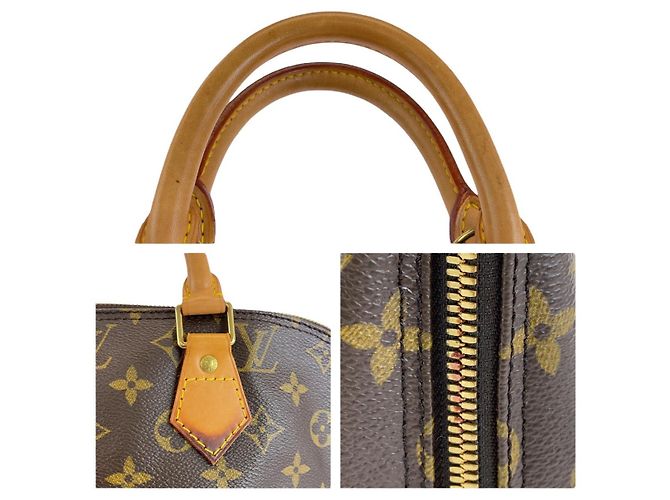 Sac à main Louis Vuitton Alma PM marron M51130 - vue 7
