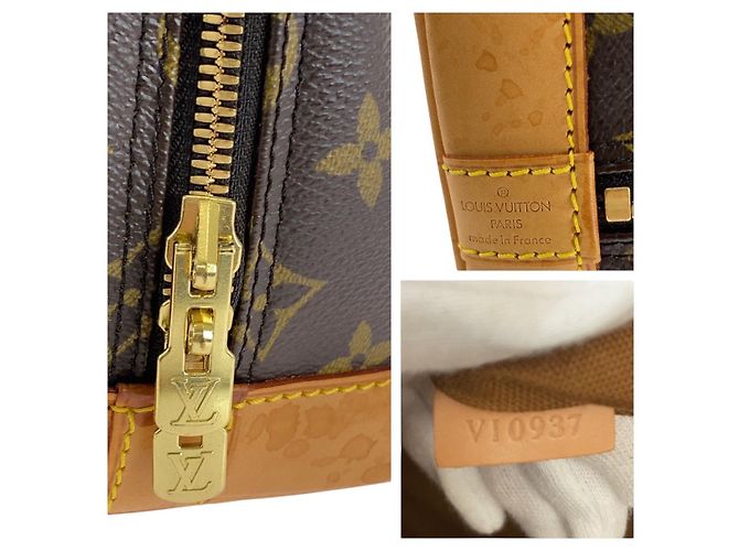 Sac à main Louis Vuitton Alma PM marron M51130 - vue 9
