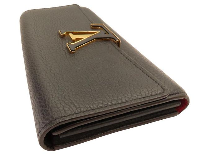 Cartera Larga Capucines Taurillon Louis Vuitton M61248 Negro - vista 3