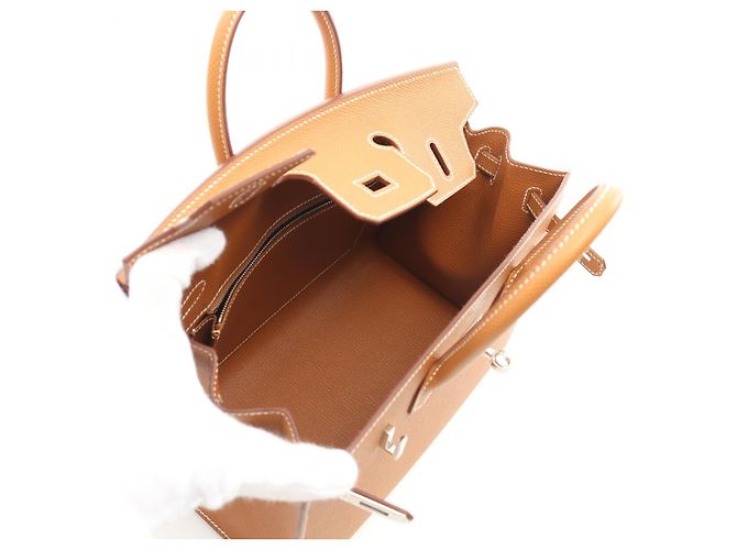 Hermès Sac à main Hermes Birkin 25 Marron - vue 3