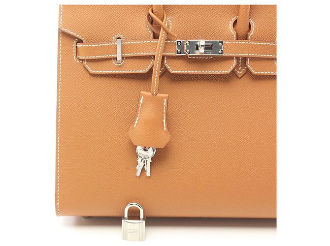 Hermès Sac à main Hermes Birkin 25 Marron - vue 6