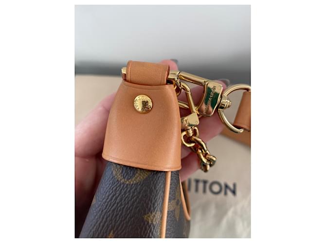 Borsa a mano Louis Vuitton Loop Monogram Canvas Marrone D'oro Caramello - vista 13