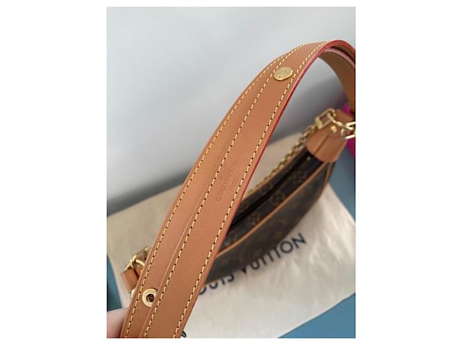 Borsa a mano Louis Vuitton Loop Monogram Canvas Marrone D'oro Caramello - vista 9