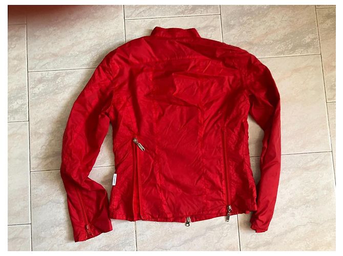 Aspesi Rote Wasserfeste Nylon Steppjacke Mädchen - Ansicht 3
