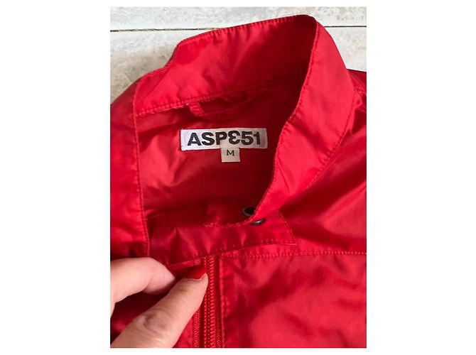 Aspesi Rote Wasserfeste Nylon Steppjacke Mädchen - Ansicht 6
