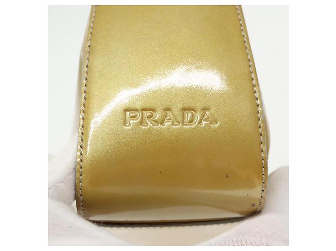 PRADA Handtasche Emaille Goldton Auth bs19576 - Ansicht 10
