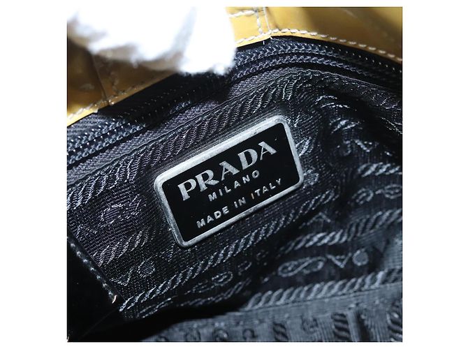 PRADA Handtasche Emaille Goldton Auth bs19576 - Ansicht 17