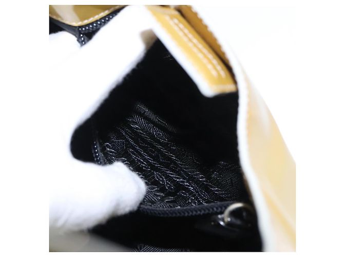 PRADA Handtasche Emaille Goldton Auth bs19576 - Ansicht 21