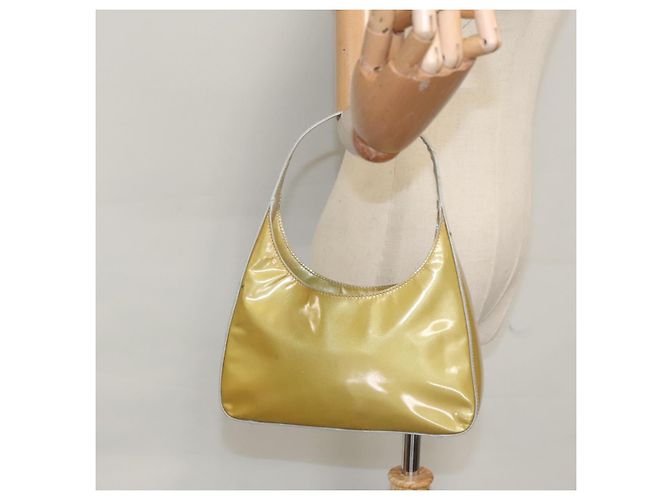 PRADA Handtasche Emaille Goldton Auth bs19576 - Ansicht 22