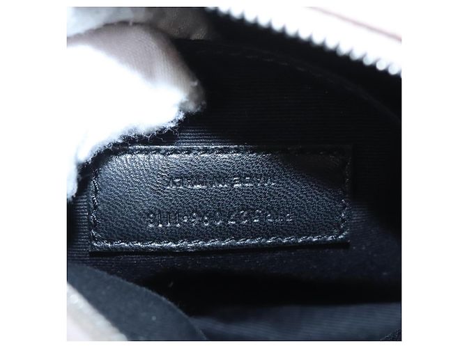 SAINT LAURENT Marsupio in Pelle Rosa Nero Argento Auth bs19957 - vista 11