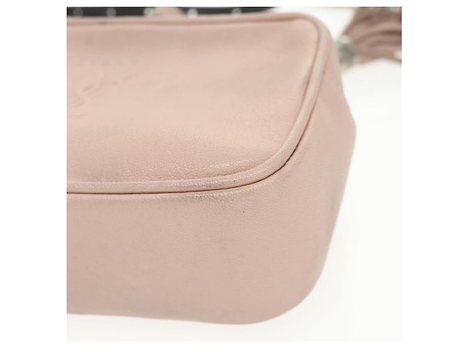 SAINT LAURENT Marsupio in Pelle Rosa Nero Argento Auth bs19957 - vista 16