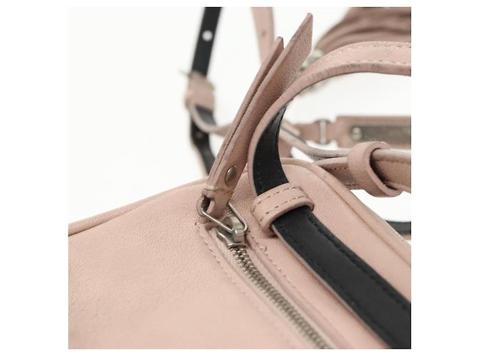 SAINT LAURENT Marsupio in Pelle Rosa Nero Argento Auth bs19957 - vista 19