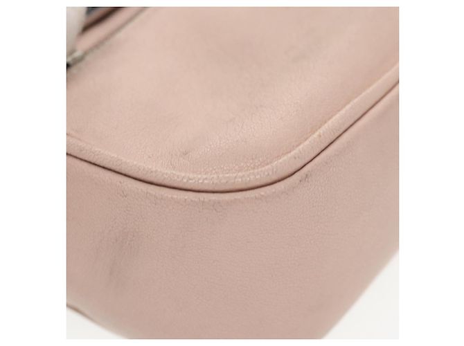 SAINT LAURENT Marsupio in Pelle Rosa Nero Argento Auth bs19957 - vista 8