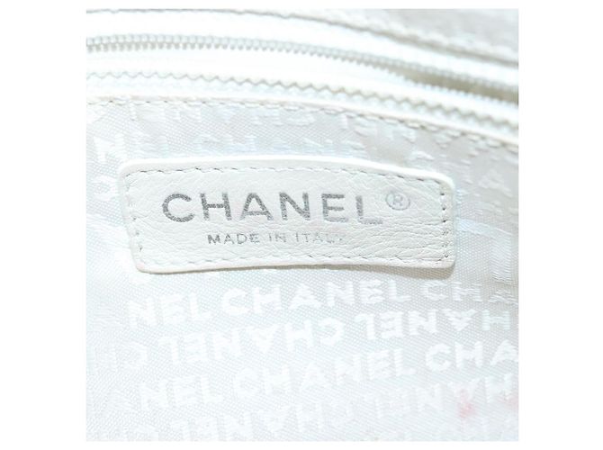 CHANEL Bolsa de mão em lona de couro rosa prata CC Auth bs19432 - vista 17