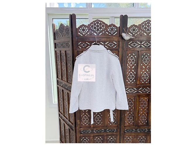 Chanel Neue CC-Buttons Tweedjacke mit Schleife Mehrfarben - Ansicht 10