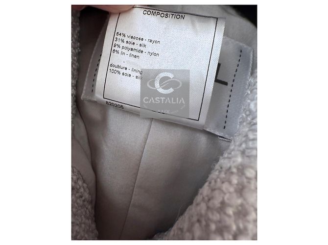 Chanel Neue CC-Buttons Tweedjacke mit Schleife Mehrfarben - Ansicht 14