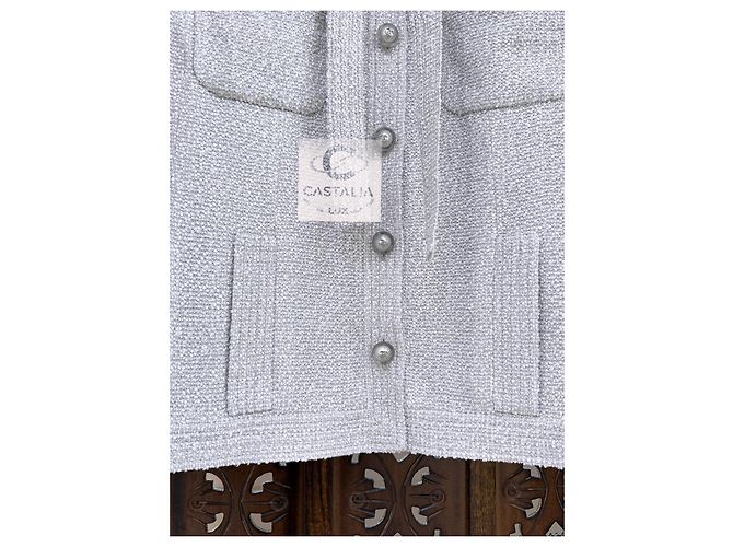 Chanel Neue CC-Buttons Tweedjacke mit Schleife Mehrfarben - Ansicht 8