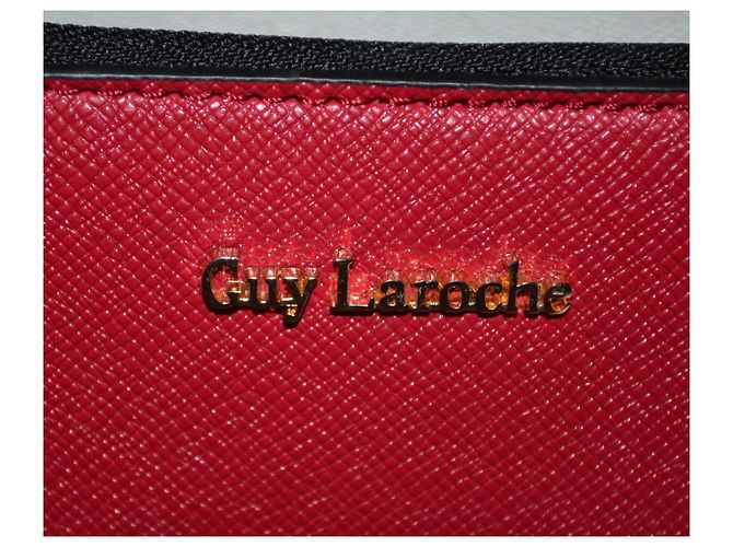 Borsa a mano Guy Laroche bianca e rossa in similpelle Bianco Rosso - vista 4