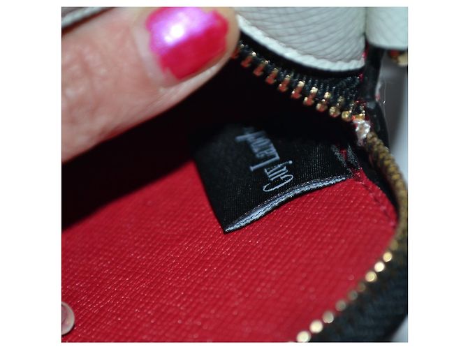 Borsa a mano Guy Laroche bianca e rossa in similpelle Bianco Rosso - vista 9