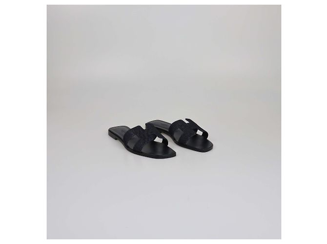 Oran Hermès HERMES Flats T.EU Tessuto Blu - vista 2