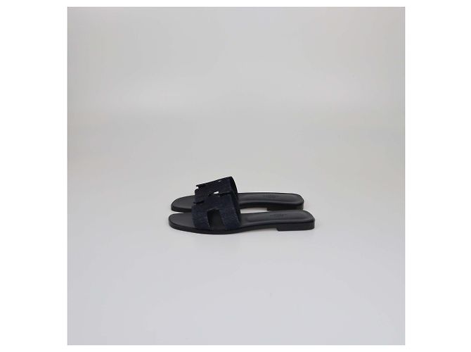Oran Hermès HERMES Flats T.EU Tessuto Blu - vista 4