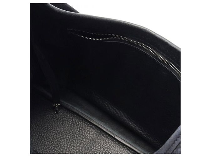 Borsa a spalla Tsako in fjord nero Hermès - vista 3
