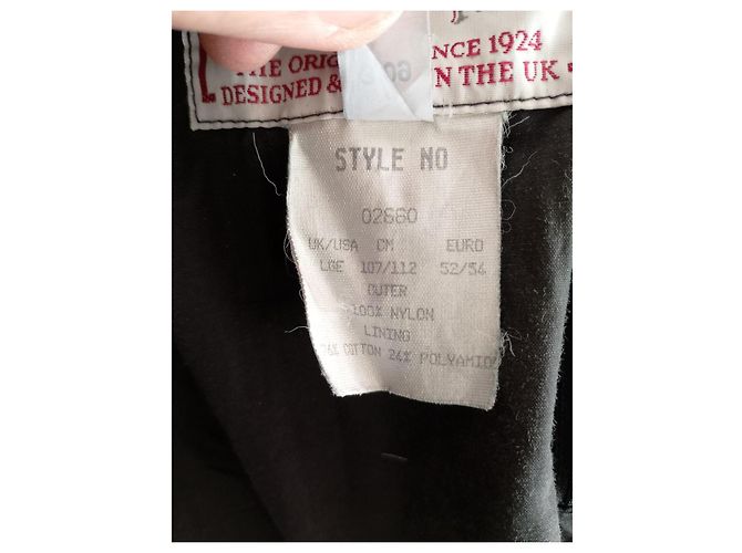Belstaff Aquatex Lederbesatz Nylon Motorrad Biker Jacke, Größe L Schwarz - Ansicht 8