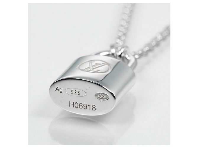 Collana Lockit Louis Vuitton in argento 925 Q93559 Metallico - vista 4