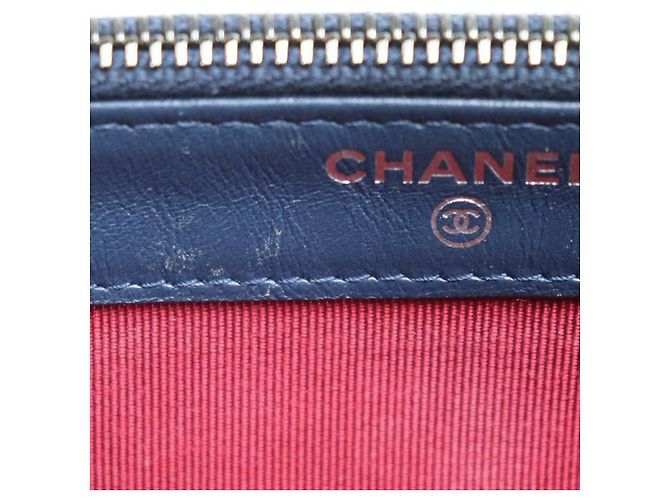 Chanel Gabrielle Ketten-Clutch Tasche navy schwarz Blau - Ansicht 5
