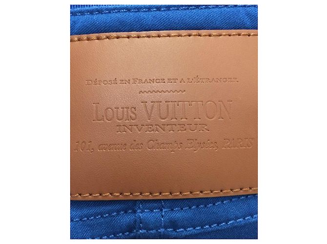 Pantaloni Capri Louis Vuitton in denim blu brillante - vista 3