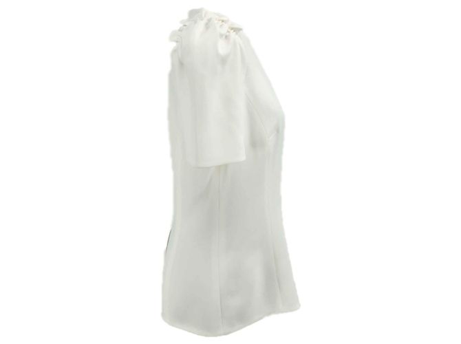 Dolce & Gabbana Oberteil in Creme mit Schulterruffles - Ansicht 3