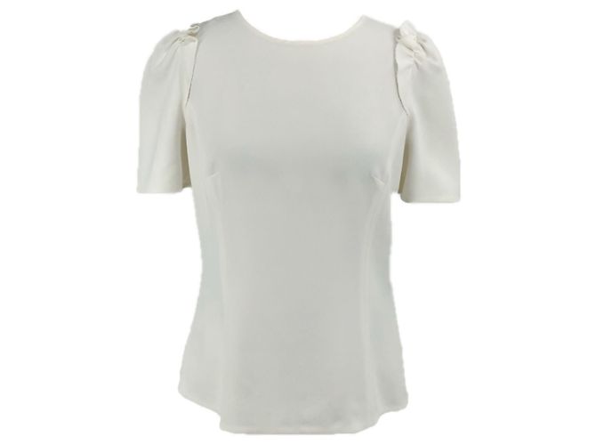 Dolce & Gabbana Oberteil in Creme mit Schulterruffles - Ansicht 4