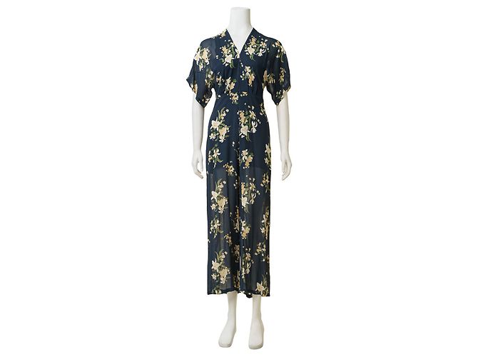 Reformation Mono con escote en V y estampado floral - vista 3