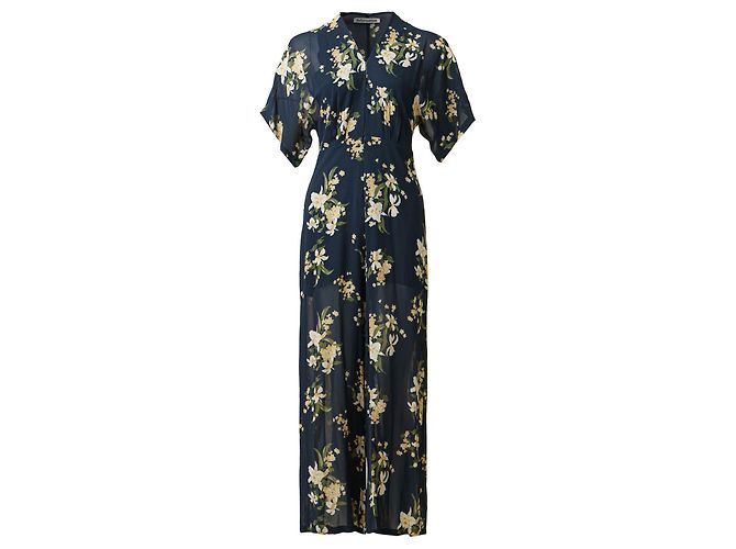 Reformation Mono con escote en V y estampado floral - vista 4
