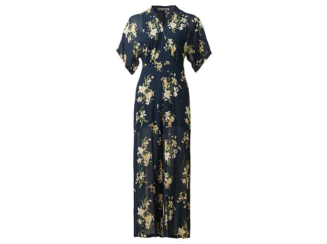 Reformation Mono con escote en V y estampado floral - vista 6