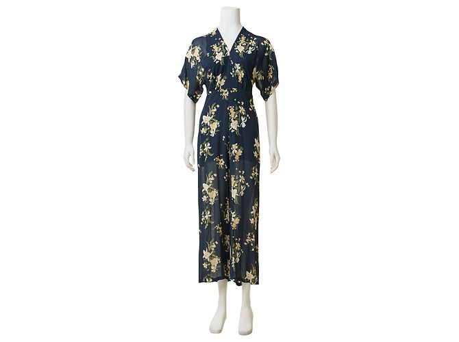 Reformation Mono con escote en V y estampado floral - vista 7